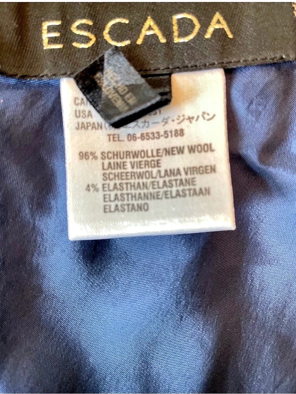 Escada A-Line Wool Skirt in Gray